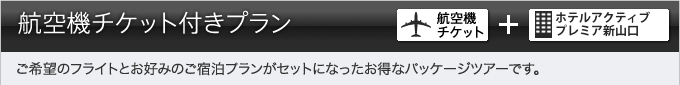 航空機チケット付きプラン
